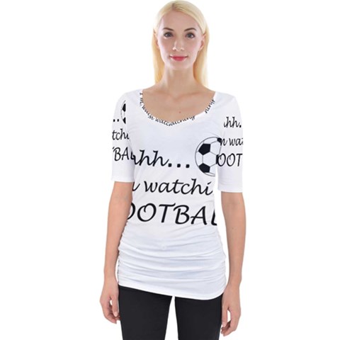 Football Fan  Wide Neckline Tee by Valentinaart