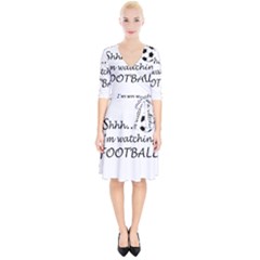 Football Fan  Wrap Up Cocktail Dress by Valentinaart