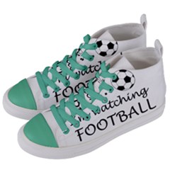 Football Fan  Women s Mid-top Canvas Sneakers by Valentinaart