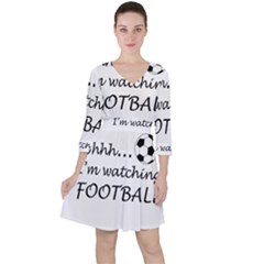 Football Fan  Ruffle Dress by Valentinaart