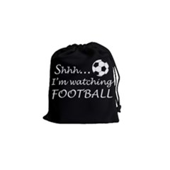 Football fan  Drawstring Pouches (Small) 