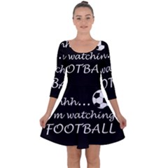 Football fan  Quarter Sleeve Skater Dress