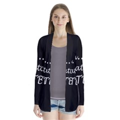 Football fan  Drape Collar Cardigan