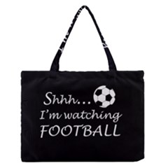 Football fan  Zipper Medium Tote Bag