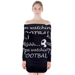 Football fan  Long Sleeve Off Shoulder Dress