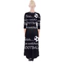 Football fan  Quarter Sleeve Wrap Maxi Dress View2