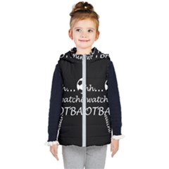 Football fan  Kid s Hooded Puffer Vest