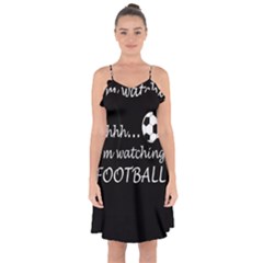 Football fan  Ruffle Detail Chiffon Dress