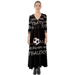 Football fan  Button Up Boho Maxi Dress