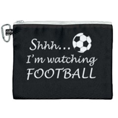 Football Fan  Canvas Cosmetic Bag (xxl)