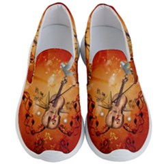 Violin With Violin Bow And Dove Men s Lightweight Slip Ons