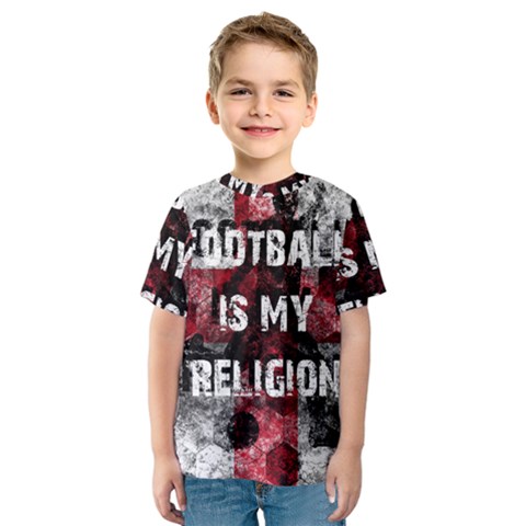 Football Is My Religion Kids  Sport Mesh Tee by Valentinaart