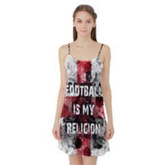 Football Is My Religion Satin Night Slip by Valentinaart