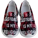 Football is my religion Kid s Lightweight Slip Ons View1