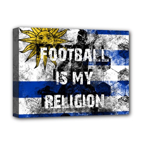 Football Is My Religion Deluxe Canvas 16  X 12   by Valentinaart