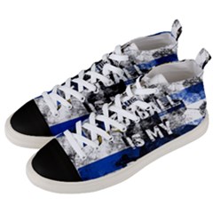 Football Is My Religion Men s Mid-top Canvas Sneakers by Valentinaart