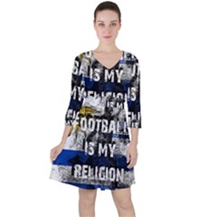 Football Is My Religion Ruffle Dress by Valentinaart