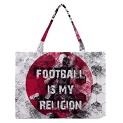 Football Is My Religion Zipper Medium Tote Bag by Valentinaart