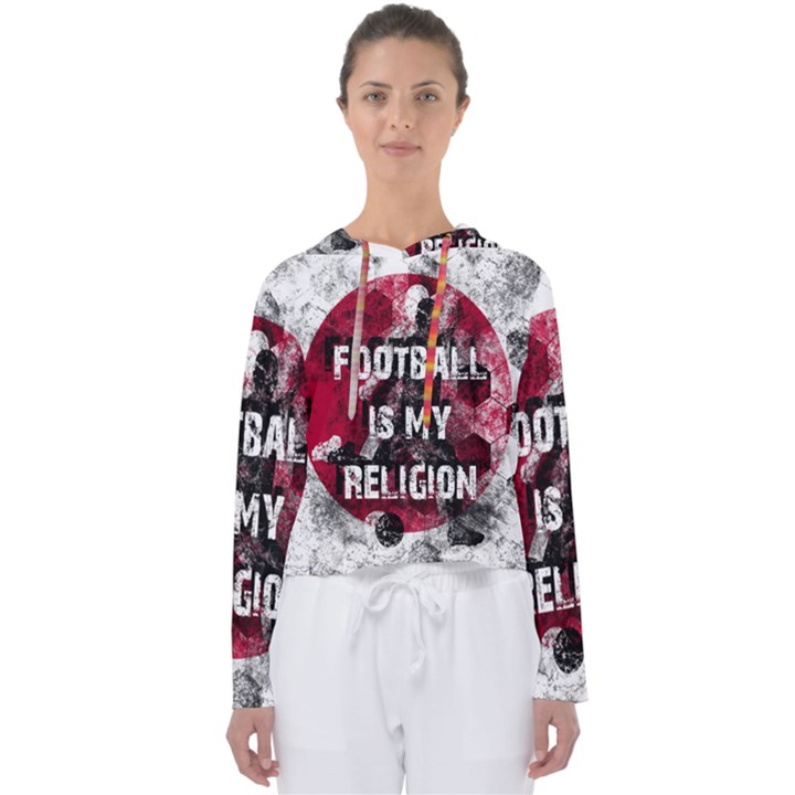 Football is my religion Women s Slouchy Sweat