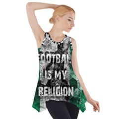 Football Is My Religion Side Drop Tank Tunic by Valentinaart