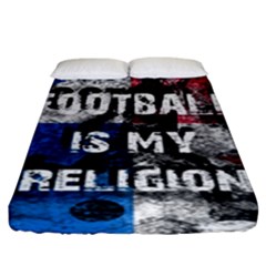 Football Is My Religion Fitted Sheet (king Size) by Valentinaart