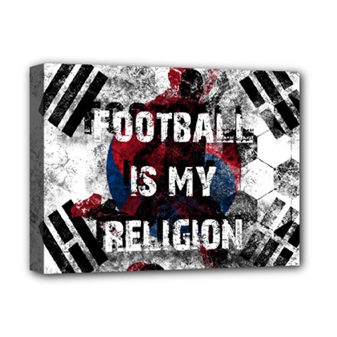 Football Is My Religion Deluxe Canvas 16  X 12   by Valentinaart