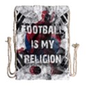 Football is my religion Drawstring Bag (Large) View2