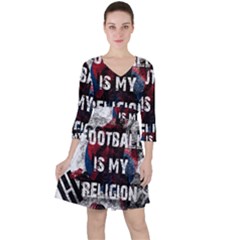 Football Is My Religion Ruffle Dress by Valentinaart