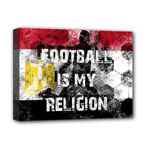 Football Is My Religion Deluxe Canvas 16  X 12   by Valentinaart