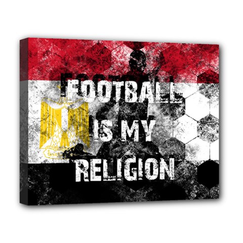 Football Is My Religion Deluxe Canvas 20  X 16   by Valentinaart