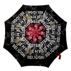 Football Is My Religion Hook Handle Umbrellas (small) by Valentinaart