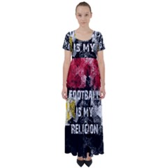 Football Is My Religion High Waist Short Sleeve Maxi Dress by Valentinaart