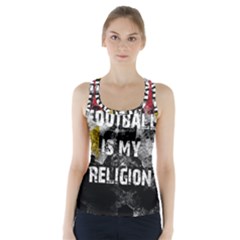 Football Is My Religion Racer Back Sports Top by Valentinaart