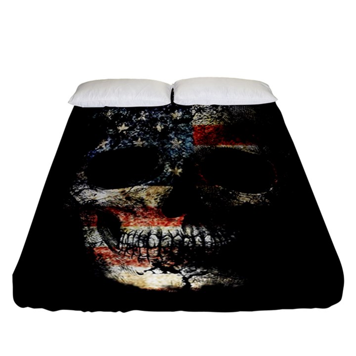 Skull Fitted Sheet (Queen Size)