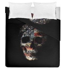 Skull Duvet Cover Double Side (queen Size) by Valentinaart