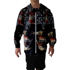 Skull Hooded Wind Breaker (kids) by Valentinaart