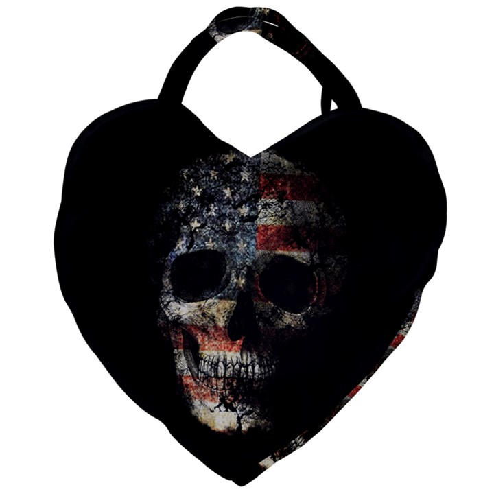 Skull Giant Heart Shaped Tote