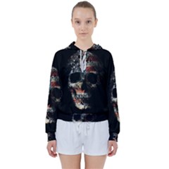 Skull Women s Tie Up Sweat