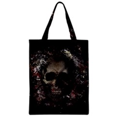 Skull Zipper Classic Tote Bag by Valentinaart