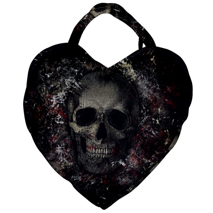 Skull Giant Heart Shaped Tote