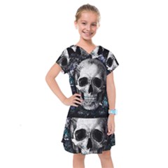 Skull Kids  Drop Waist Dress by Valentinaart