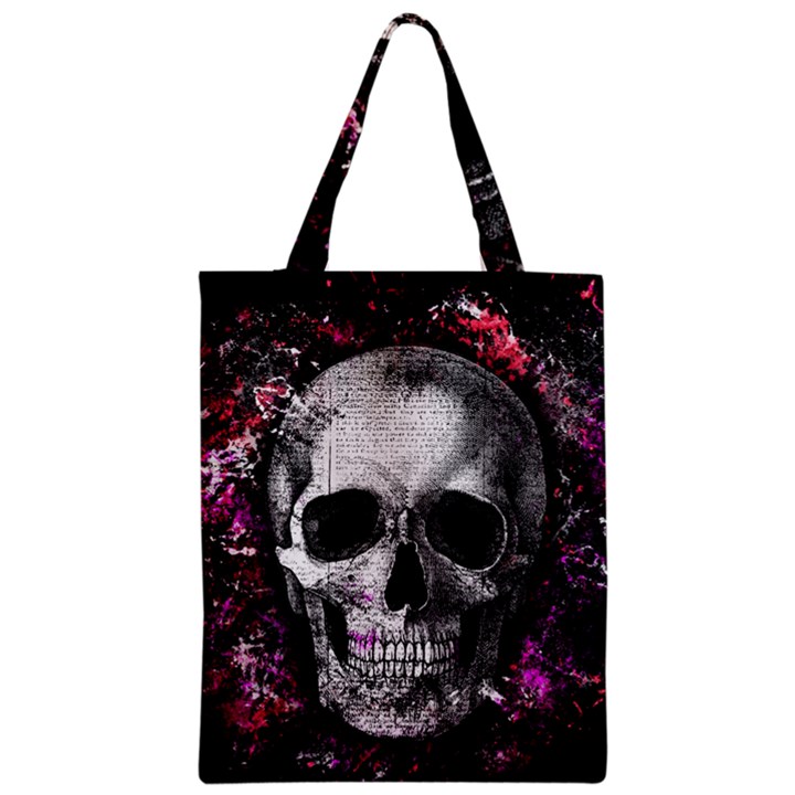 Skull Zipper Classic Tote Bag