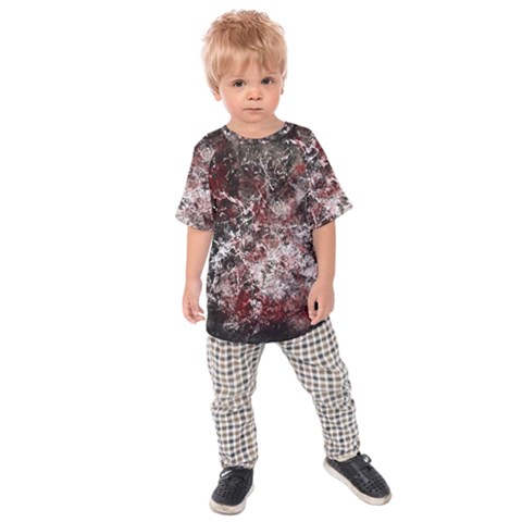 Grunge Pattern Kids Raglan Tee by Valentinaart