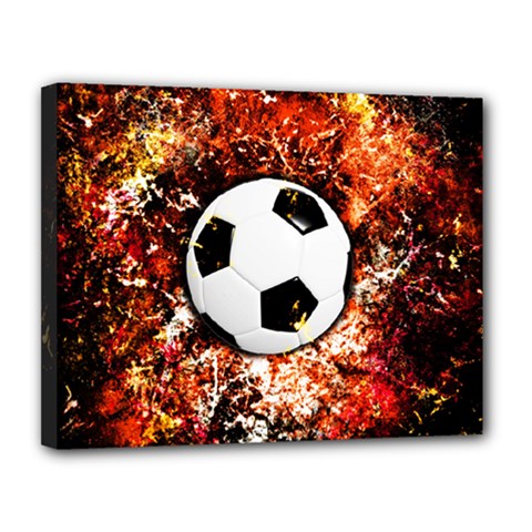 Football  Canvas 14  X 11 