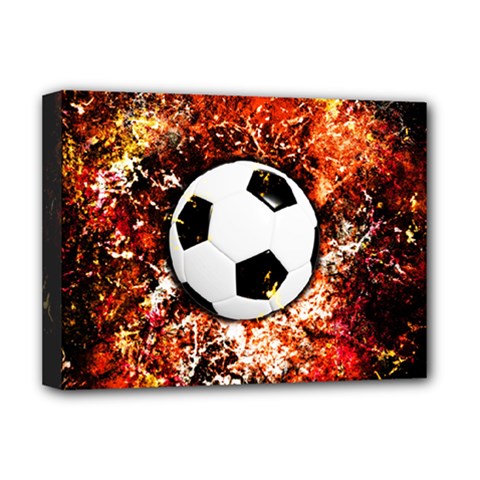 Football  Deluxe Canvas 16  X 12   by Valentinaart