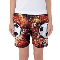 Football  Women s Basketball Shorts by Valentinaart