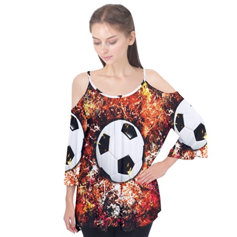 Football  Flutter Tees by Valentinaart