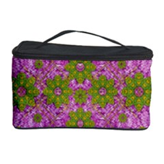 Paradise Flowers In Bohemic Floral Style Cosmetic Storage Case by pepitasart