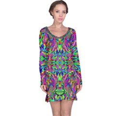 Colorful-15 Long Sleeve Nightdress by ArtworkByPatrick