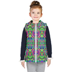 Colorful-15 Kid s Hooded Puffer Vest by ArtworkByPatrick